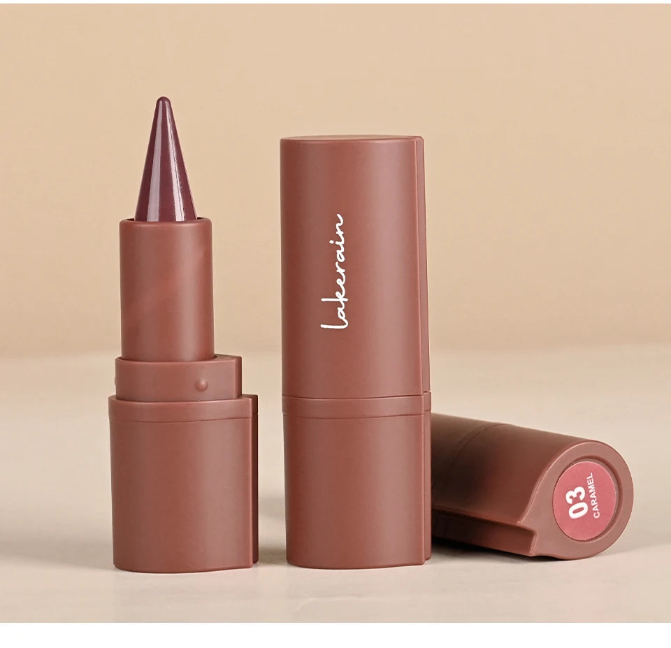 2-in-1 Waterproof Matte Lip Liner and Lipstick Crayon