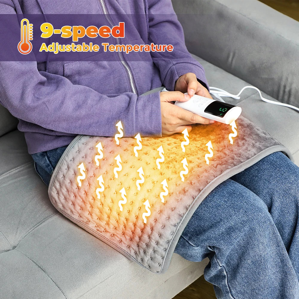 Electric Adjustable Heating Pad for Back Neck and Body Relief