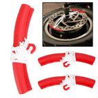 Motorcycle and Bicycle Tire Changing Lever Tool Kit with Rim Protectors