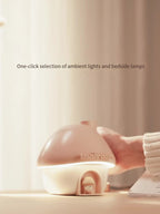 Cute Mushroom House Humidifier with LED Night Light