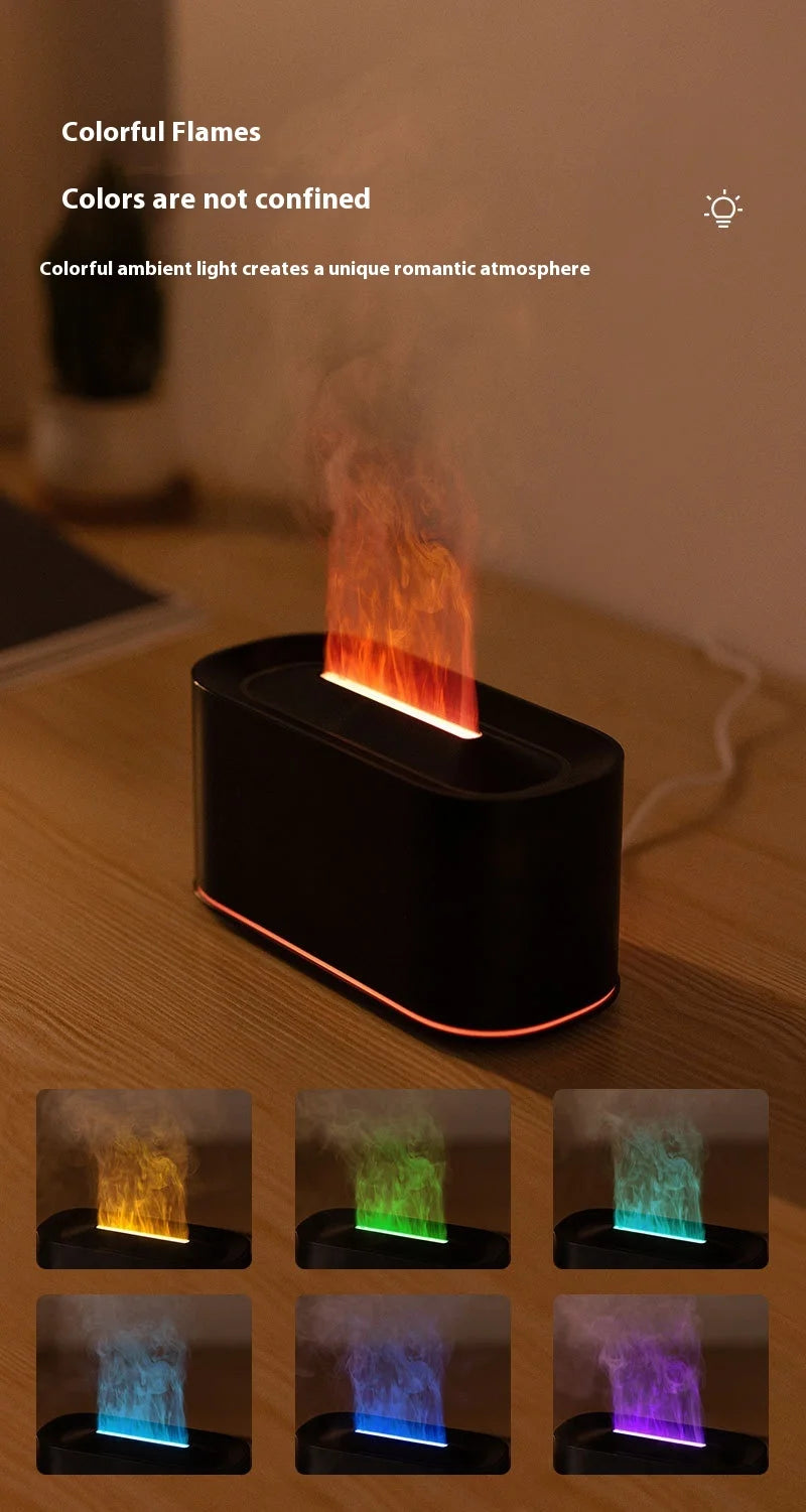 Flame Effect Aromatherapy Essential Oil Humidifier
