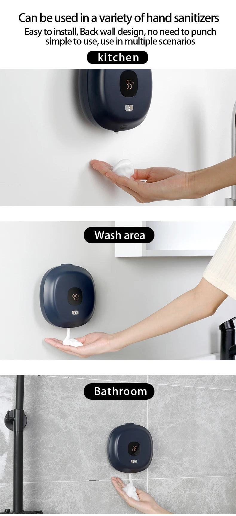 Automatic Wall-Mounted Foam Soap Dispenser