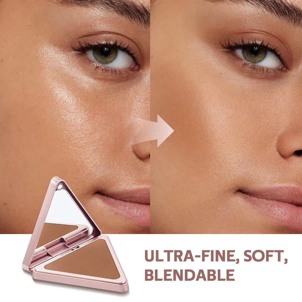 Matte Bronzer Powder for Long-Lasting Smooth Face Makeup