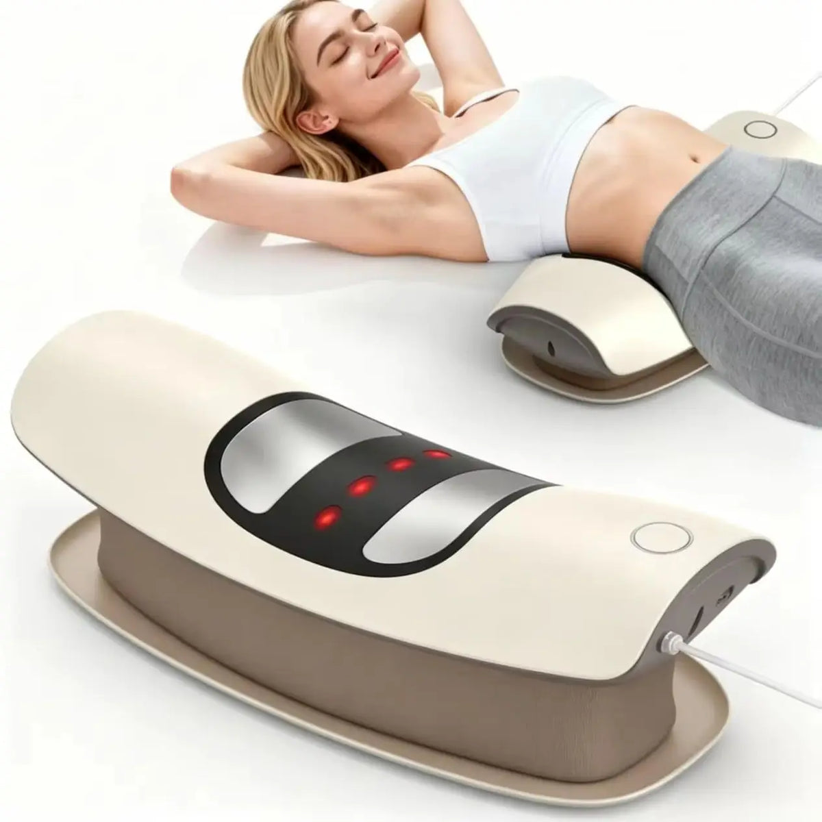 Smart Lumbar Traction and Vibration Massager for Back Pain Relief