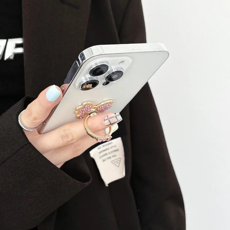 Butterfly Diamond Ring Phone Holder and Stand