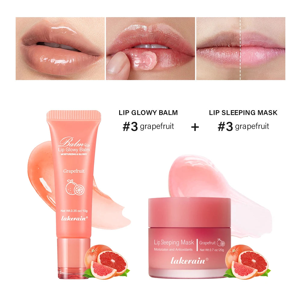 Moisturizing Lip Balm and Sleeping Mask Care Set
