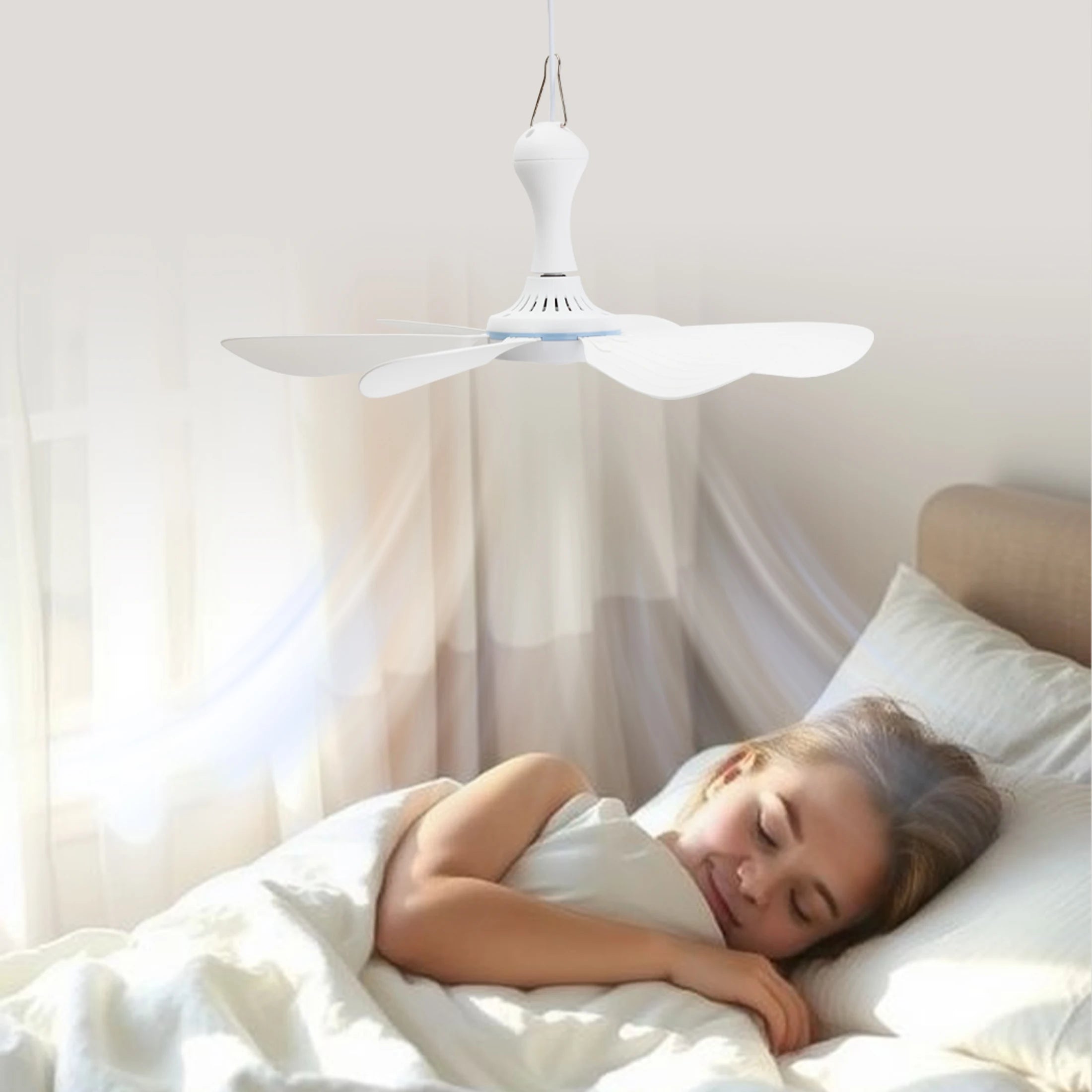 Portable USB Hanging Ceiling Fan for Camping and Dorms - 5