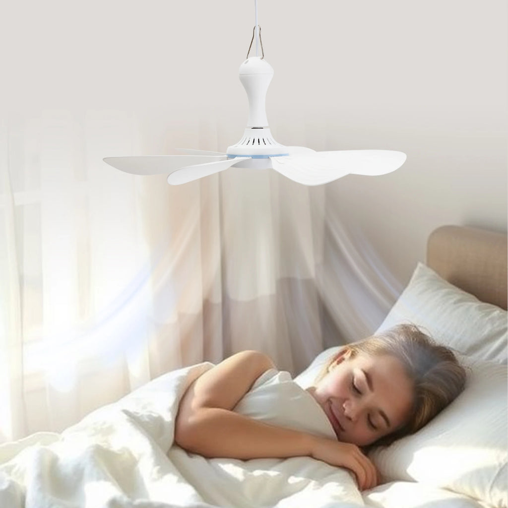 Portable USB Hanging Ceiling Fan for Camping and Dorms