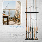 Wall-Mounted Fishing Rod Storage Rack
