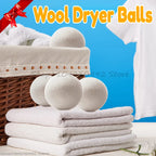 Reusable Natural Wool Dryer Balls for Laundry Softening