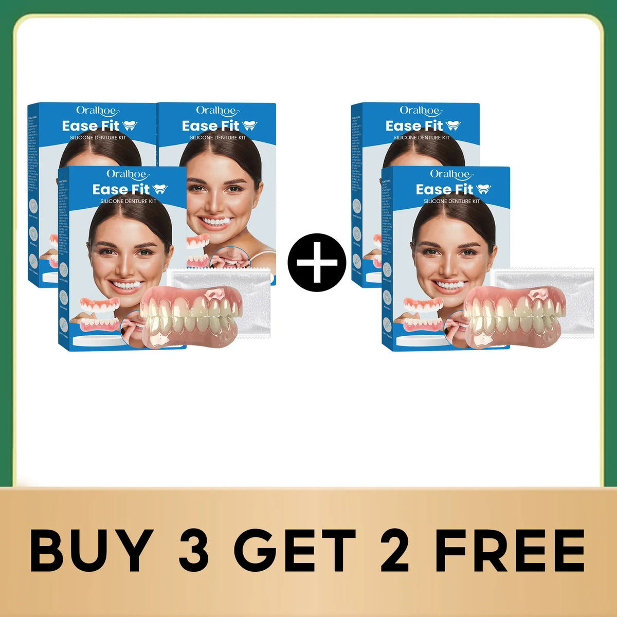 Comfortable Silicone Full Denture Set for Natural Smile Restoration