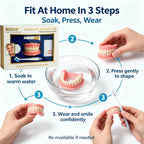 Cosmetic Silicone Fake Teeth Set for Upper and Lower Smile