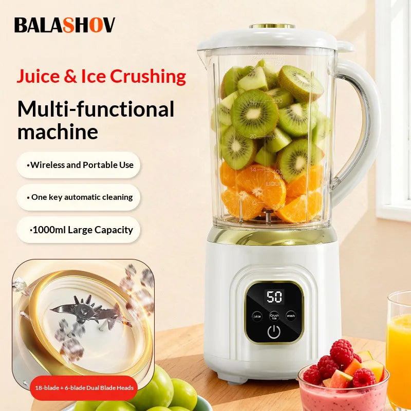 Portable Wireless Electric Fruit and Ice Blender
