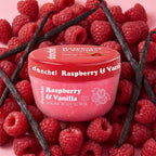 Raspberry Vanilla Sugar Body Scrub for Smooth Glowing Skin