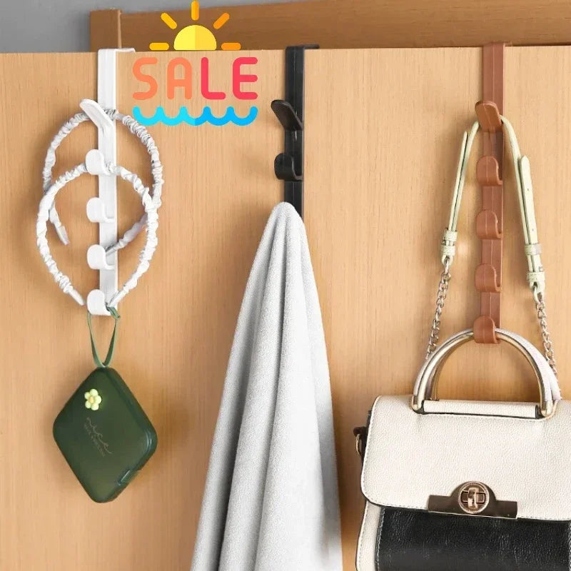 Over-the-Door Multi-Hook Organizer for Bags and Hats