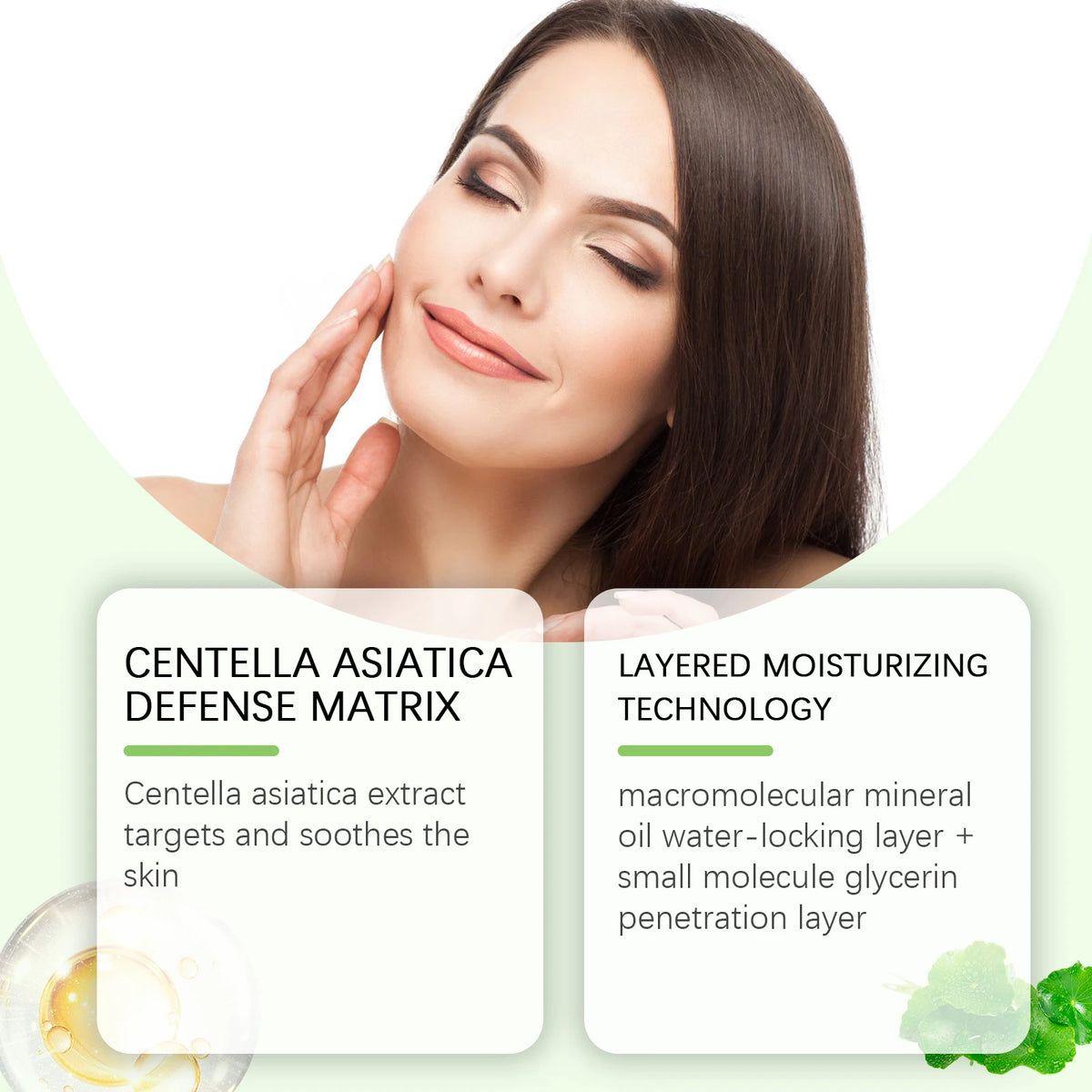 Centella Asiatica Calming Facial Moisturizer for Sensitive Skin