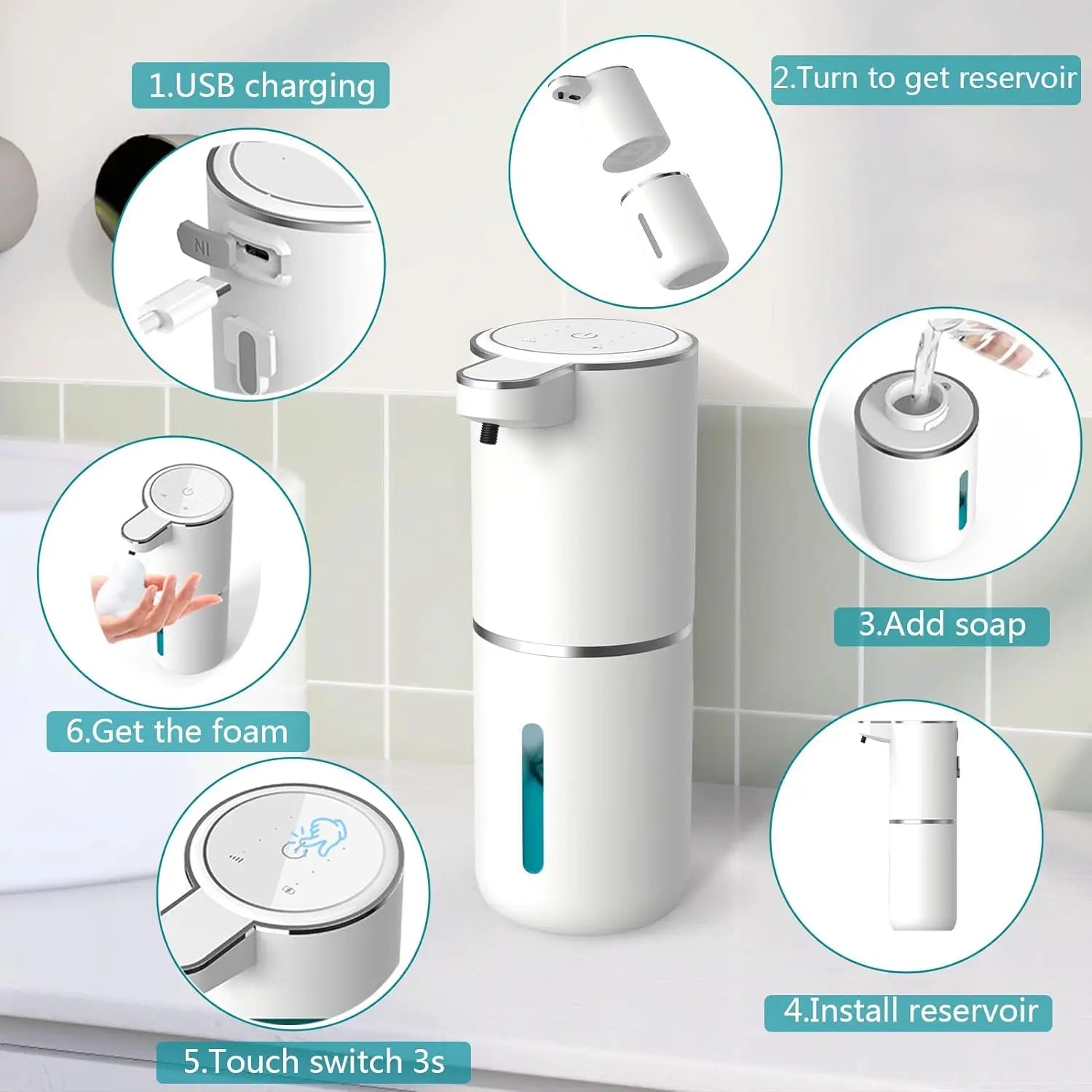 Automatic Touchless Foaming Soap Dispenser - 11