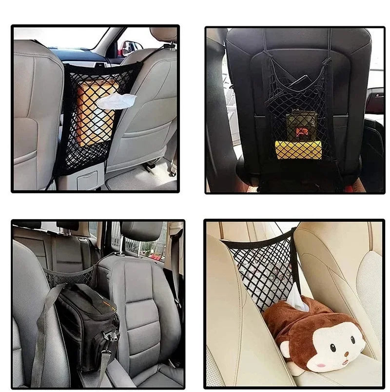 Elastic Car Seat Storage Mesh Organizer