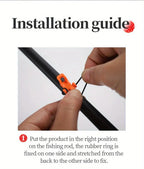 5-Piece Fishing Rod Hook Keeper and Lure Holder Set