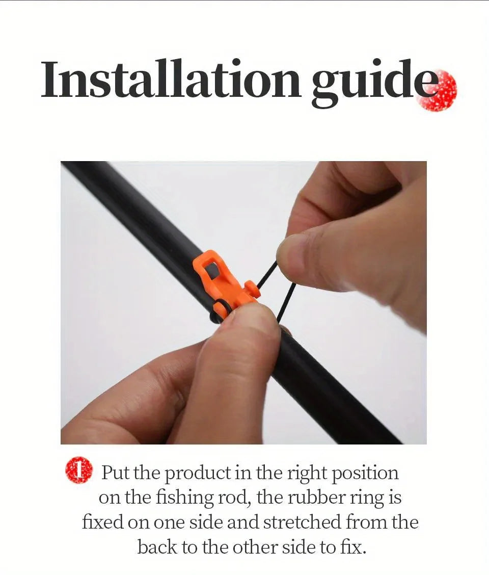 5-Piece Fishing Rod Hook Keeper and Lure Holder Set