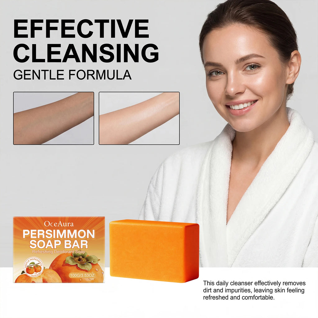 Persimmon Soap Bar for Natural Body Odor Deodorization