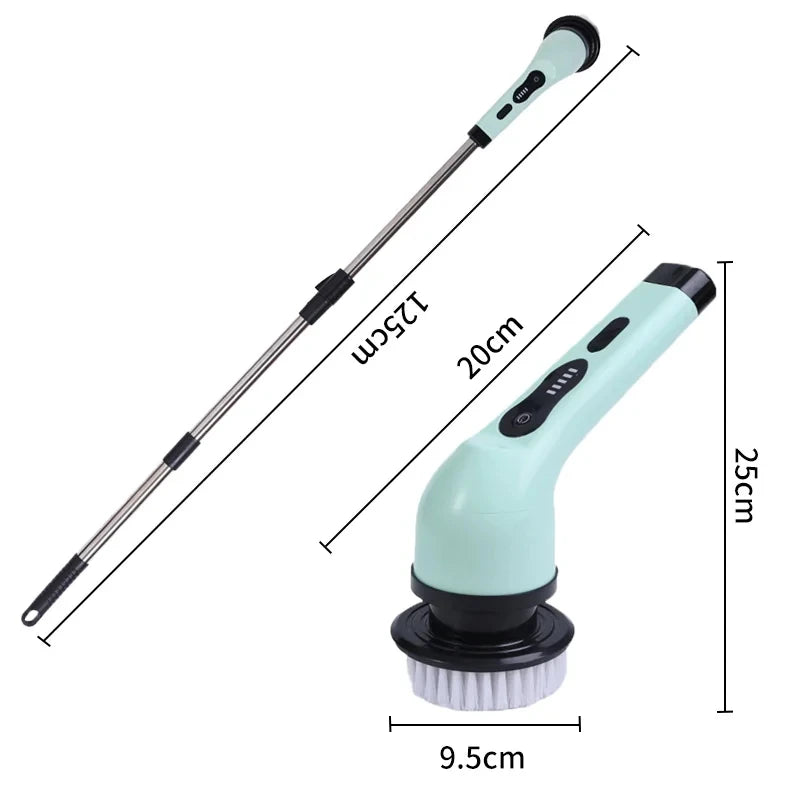 9-in-1 Electric Cordless Spin Scrubber for Deep Home Cleaning - 2