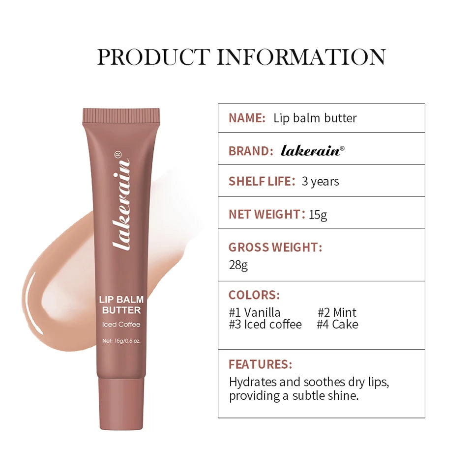 Hydrating Moisturizing Lip Butter Gloss for Dry Cracked Lips