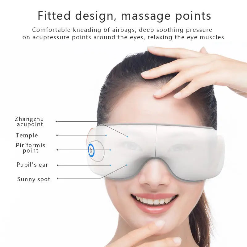 Rechargeable Eye Massager with Air Pressure and Heat