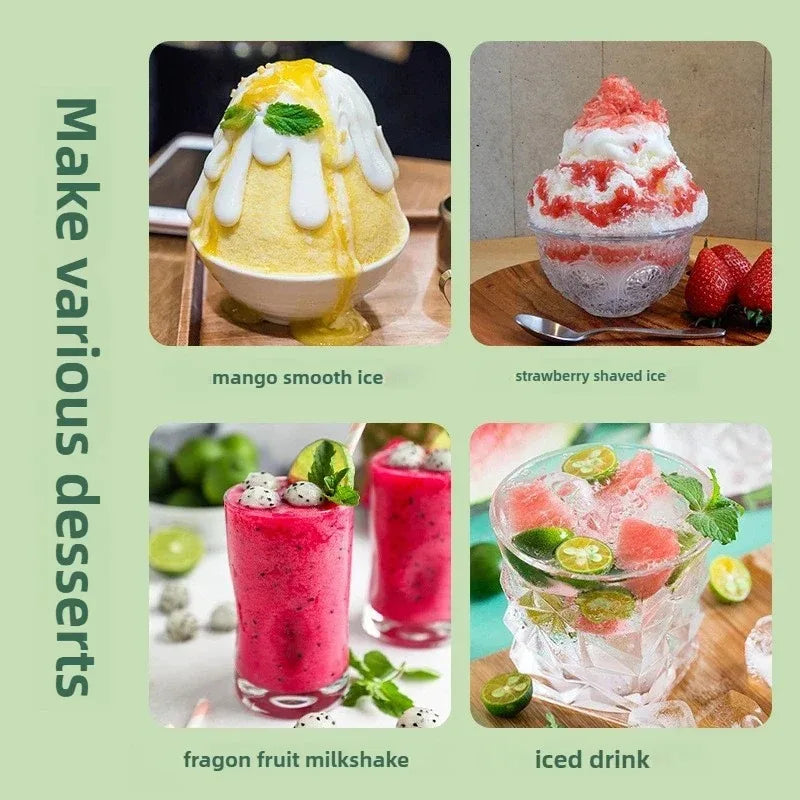 Automatic Electric Ice Shaver for Home Smoothies - 2