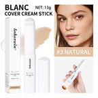 Full Coverage Cream Foundation Stick with Built-in Blending Brush