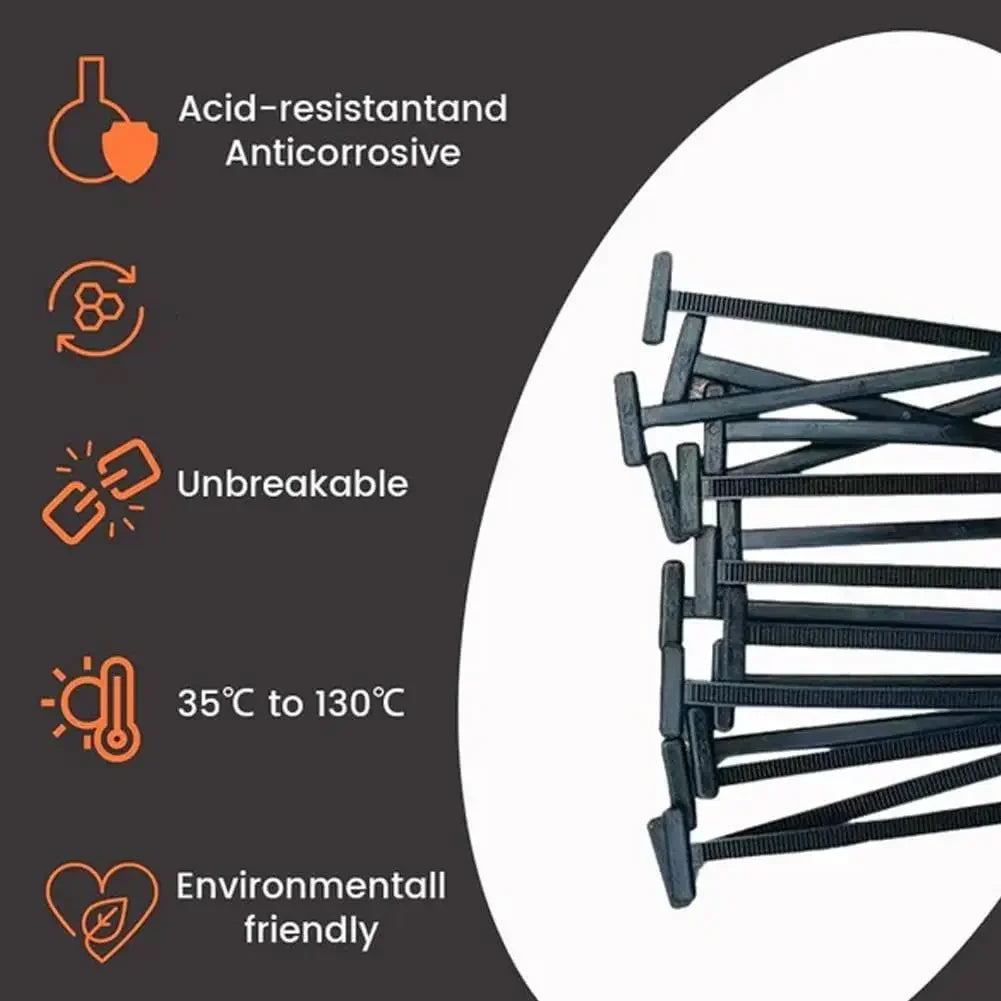Heavy Duty Self-Locking Nylon Cable Ties - 9