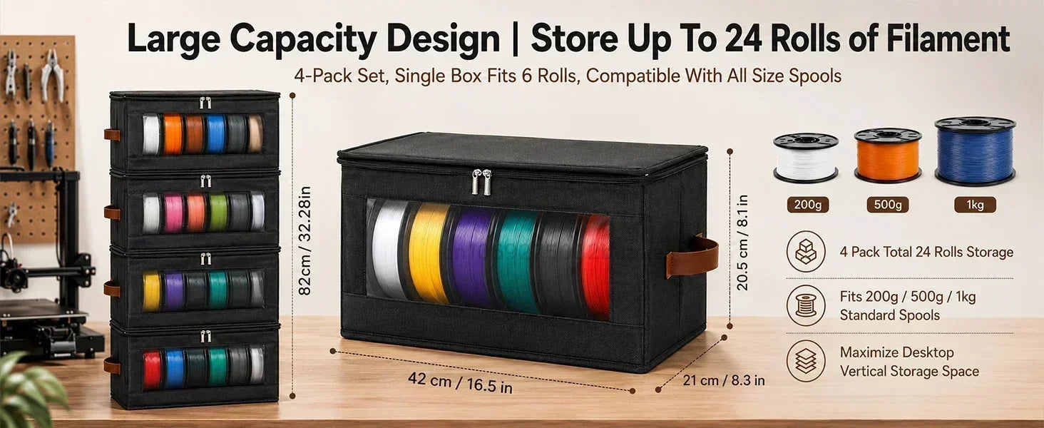 Dustproof 3D Printer Filament Storage Organizer Bag - 8