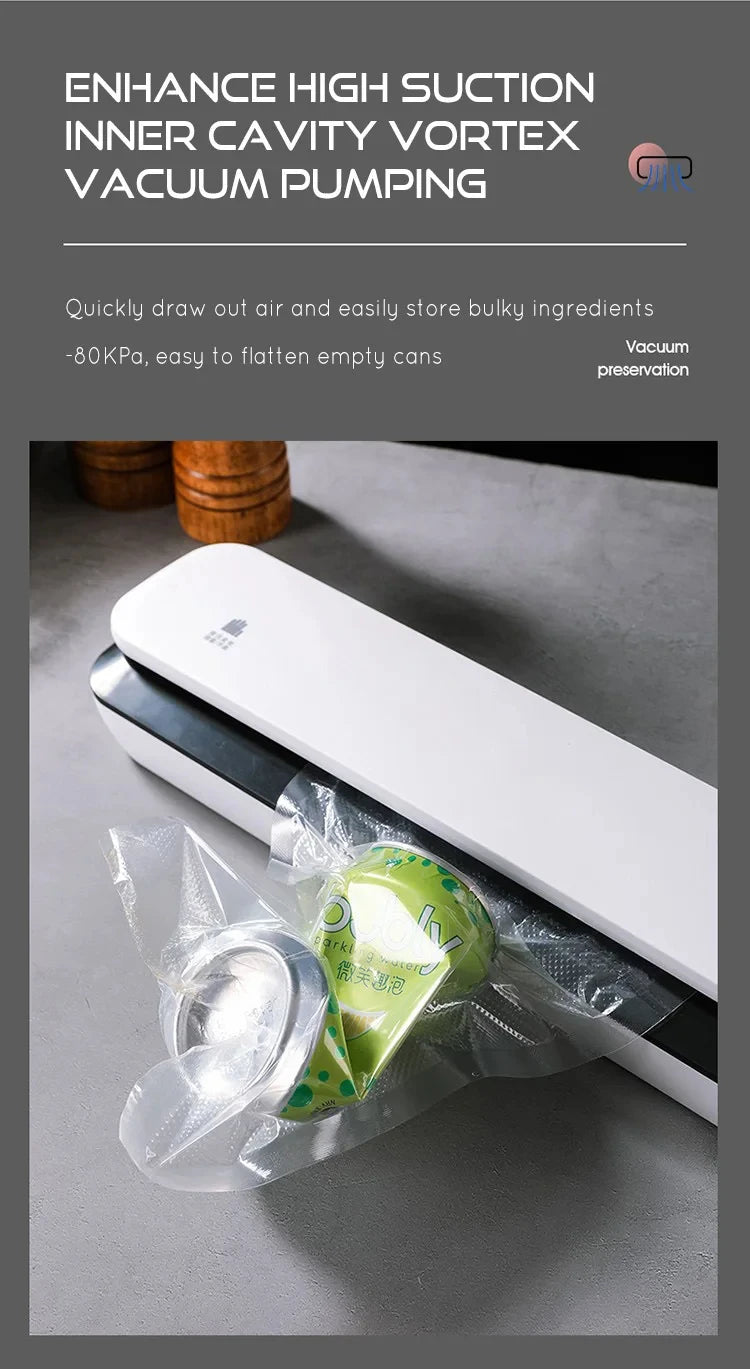 Compact Vacuum Food Sealer for Kitchen Freshness