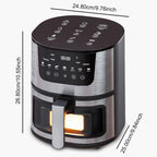 4.5L Stainless Steel Digital Oil-Free Air Fryer