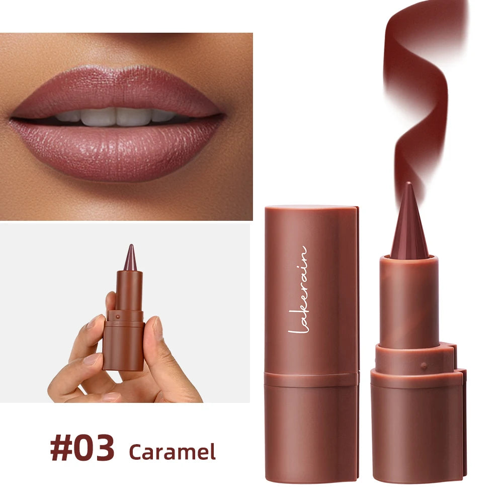 2-in-1 Waterproof Matte Lip Liner and Lipstick Crayon - 37