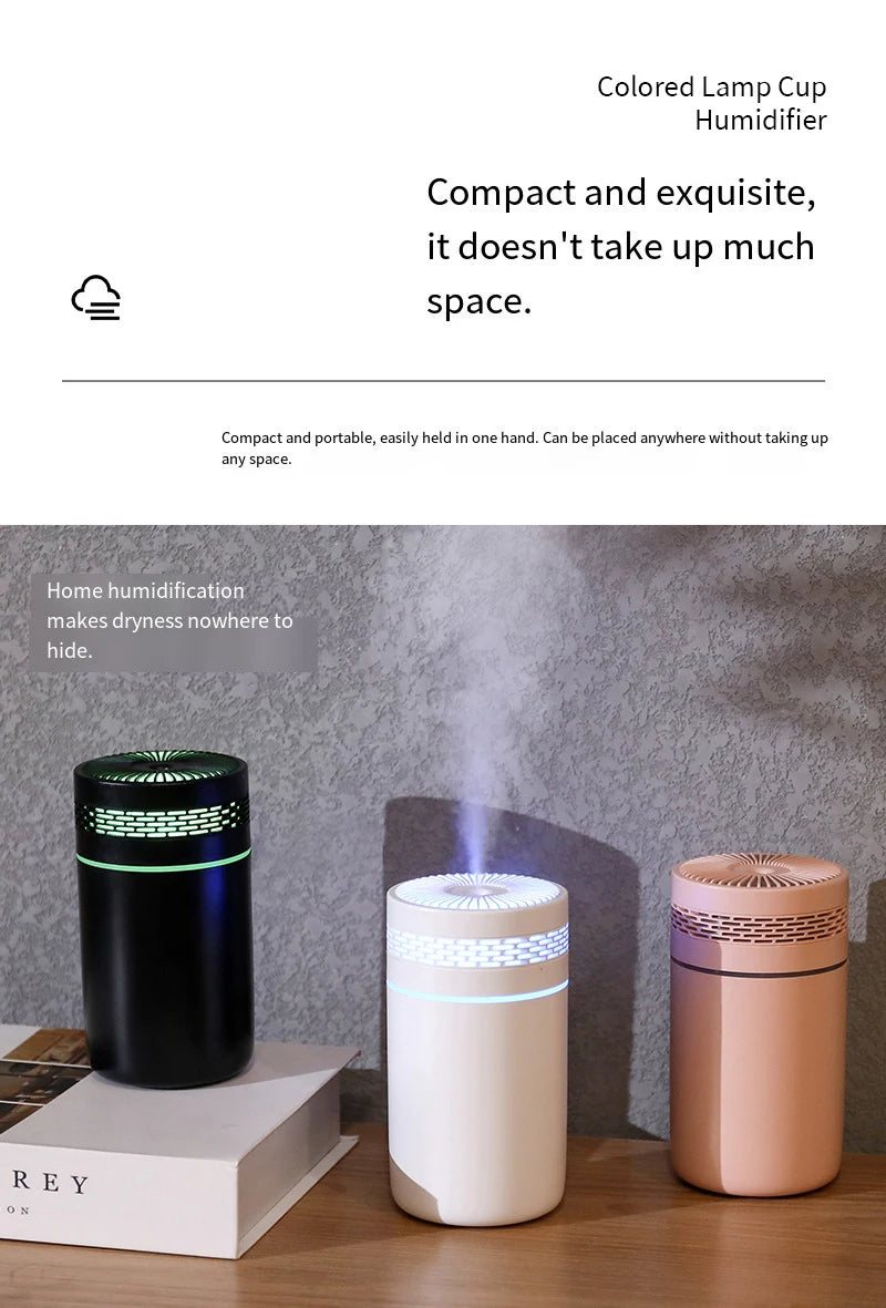 Portable Mini LED Car and Desk Humidifier - 12