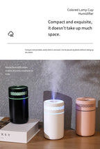 Portable Mini LED Car and Desk Humidifier