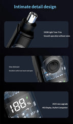 Electric Rechargeable Nose and Ear Hair Trimmer