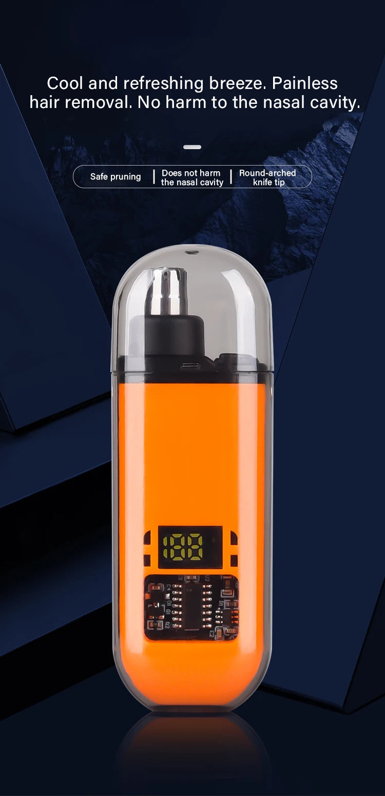 Rechargeable Portable Nose and Ear Hair Trimmer - 6