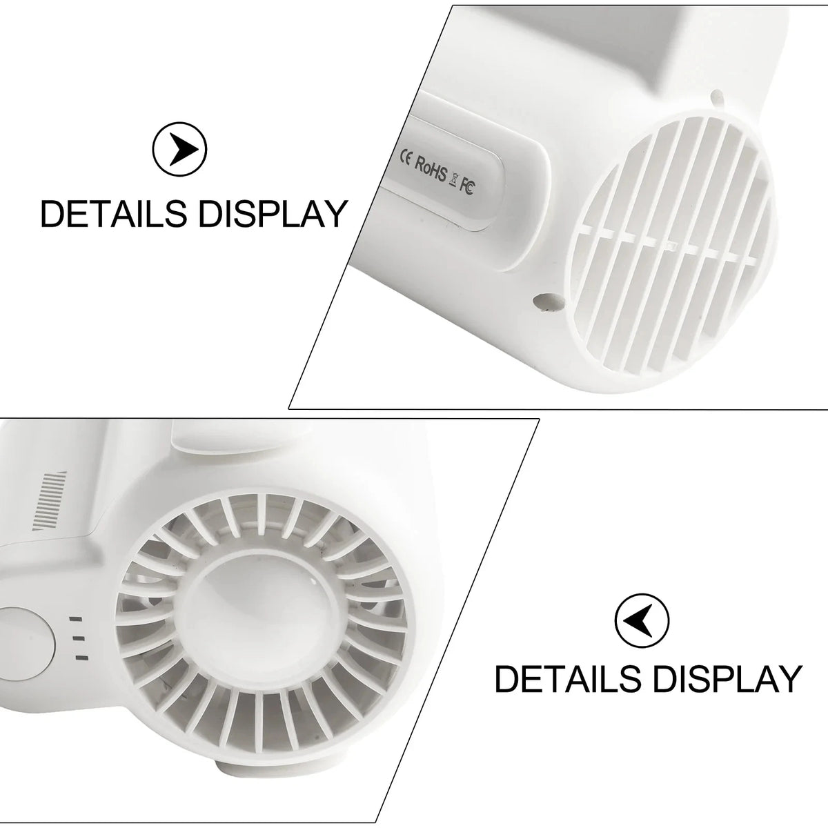 Portable Rechargeable Waist Clip Cooling Fan for Travel and Sports