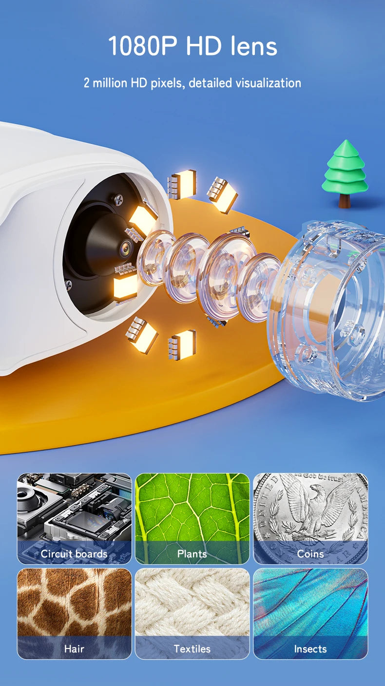 Digital Handheld Microscope for Kids