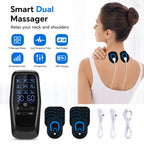 Portable Electric Dual-Channel Body and Neck Massager