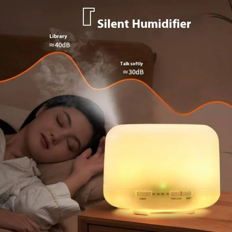 500ml Aromatherapy Essential Oil Diffuser with LED Night Light - 3