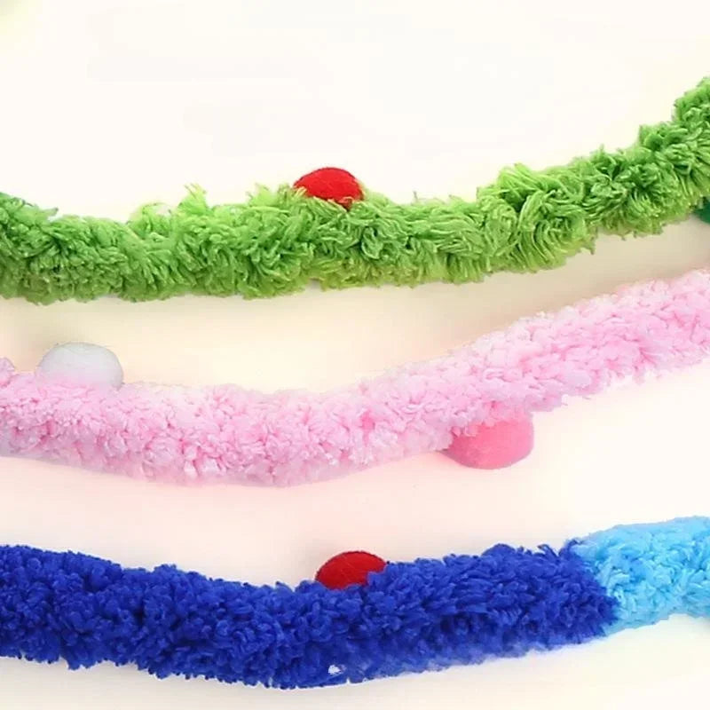 Interactive Plush Cat Teaser Wand Toy