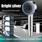 4-Mode High-Pressure Water Saving Handheld Shower Head