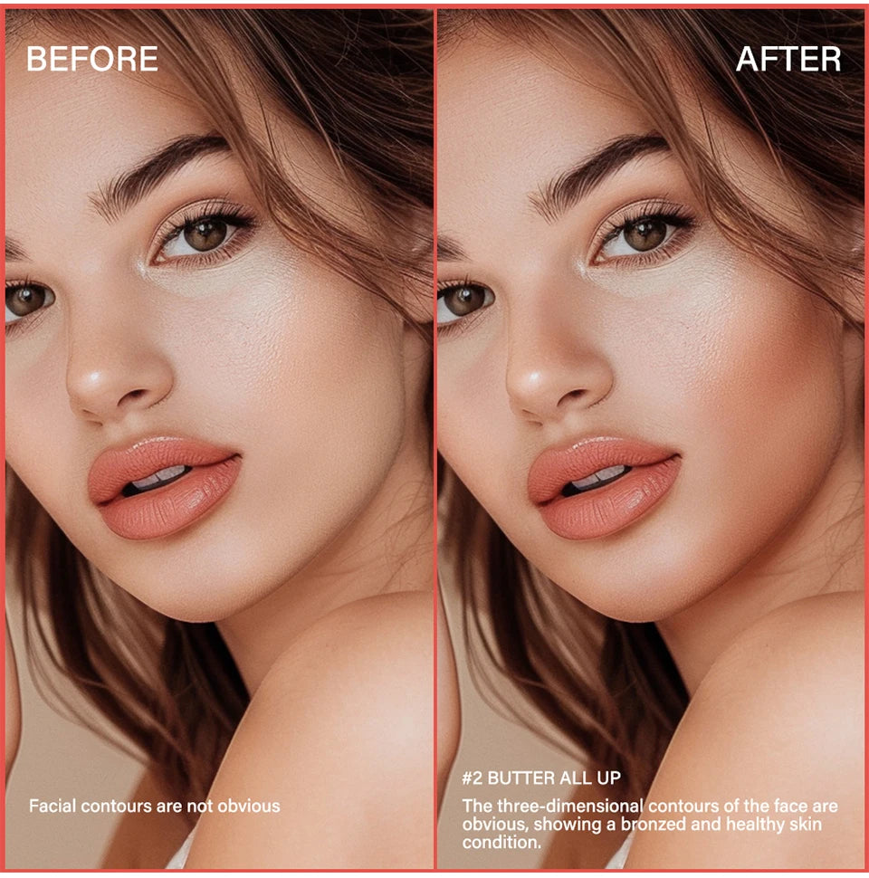 Waterproof Matte Butter Bronzer for Face Contouring