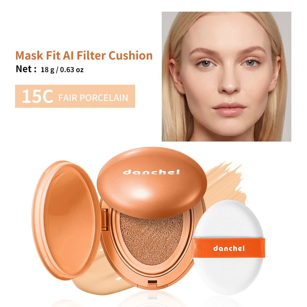 Waterproof Sunscreen Cushion Foundation with Long-Lasting Coverage - 28