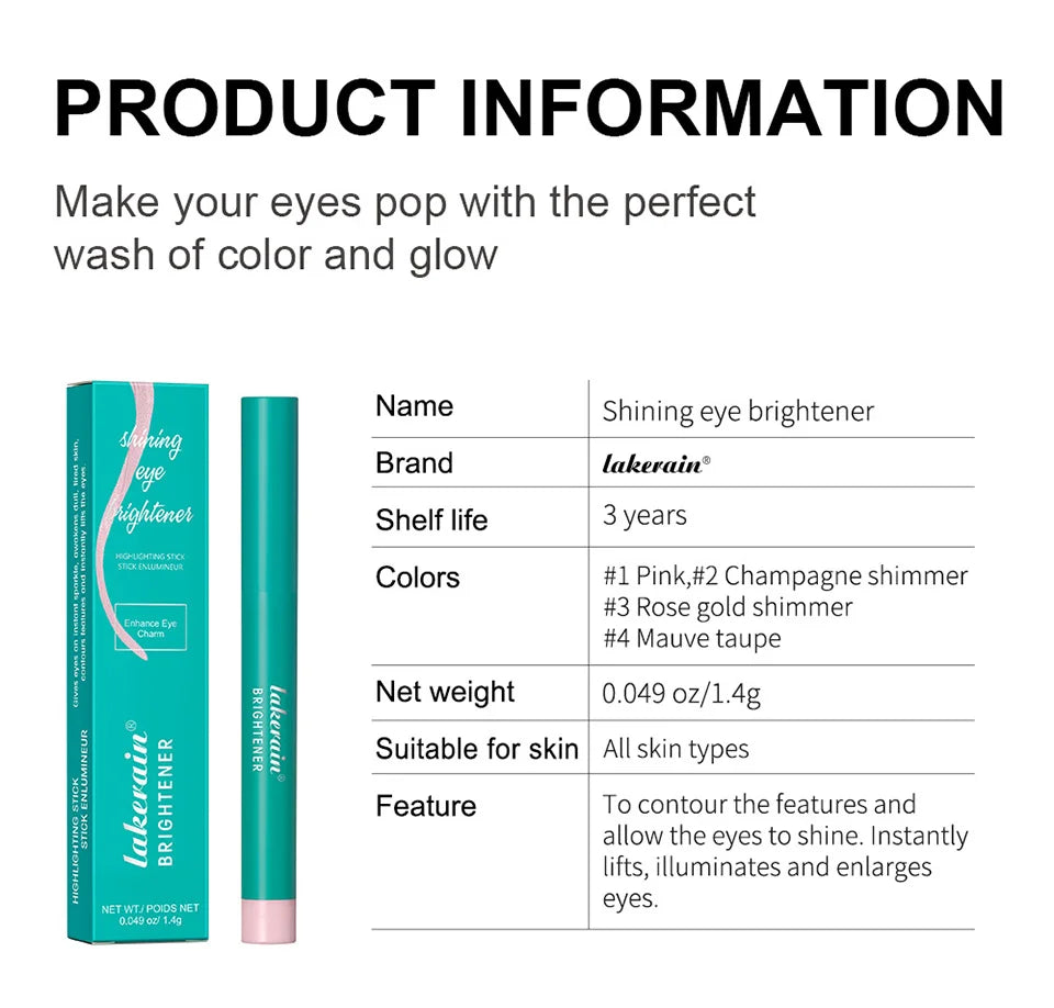 Waterproof Shimmer Eye Brightener Stick