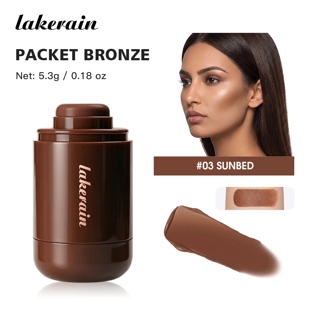 Cream Bronzer Stick for Sculpted Face Contouring
