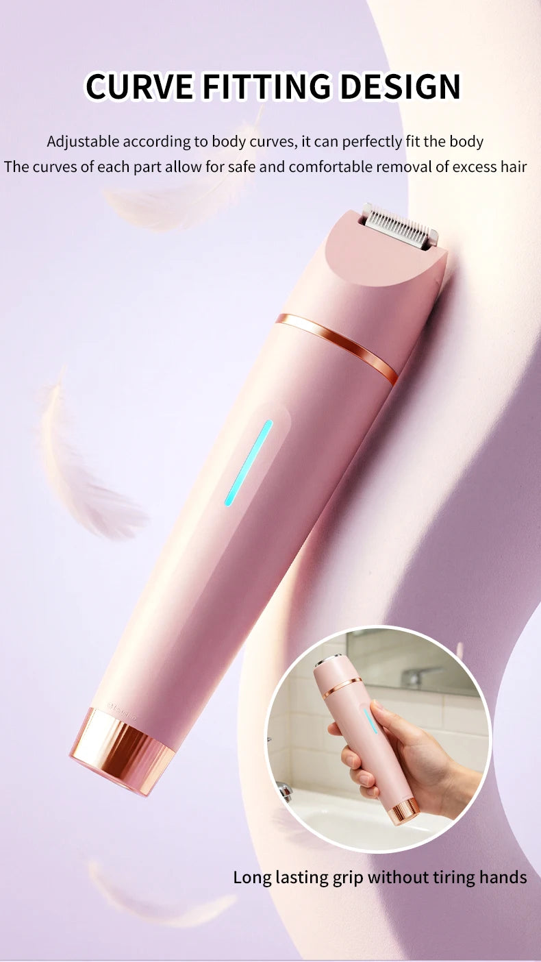 3-in-1 Waterproof Electric Shaver and Bikini Trimmer for Women